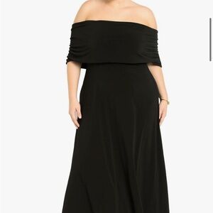 MUST HAVE!!! Elegant Black Off-Shoulder Dress
